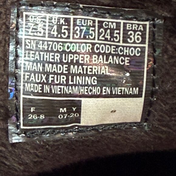 SKECHERS Bikers Lineage Boot‎ Women’s Size 7.5 Choc Suede Mid Top Chukka 44706 - Picture 6 of 9